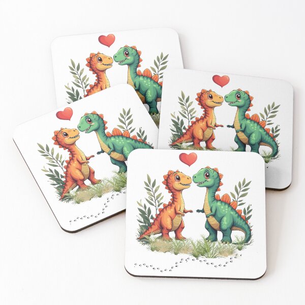 Item preview, Love struck dinosaurs designed and sold by likeforcode.