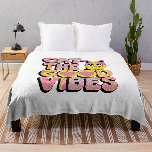 Item preview, Cat-ch the Good Vibes Design designed and sold by MrHStudio.