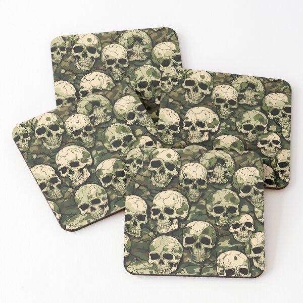 Artikelvorschau, Camo Totenköpfe Camoflauge Mischung entworfen und verkauft von FroggyFly Designs.