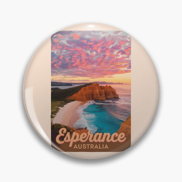 Item preview, Esperance Australia Illustration Travel Art Vintage designed and sold by KrisSidDesigns.