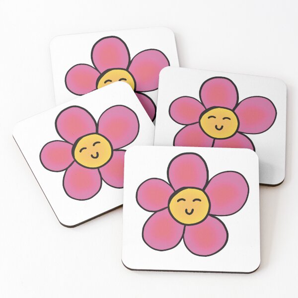 Item preview, Happy Pink Cartoon Flower designed and sold by mariannamorais.
