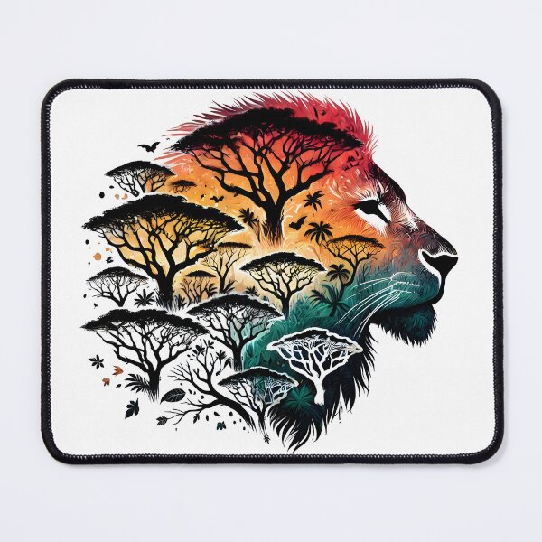 Item preview, lion jungle, lion face, savannah lion designed and sold by TrueArtVibes.
