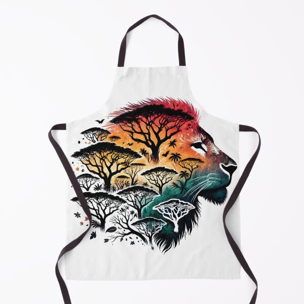 Item preview, lion jungle, lion face, savannah lion designed and sold by TrueArtVibes.