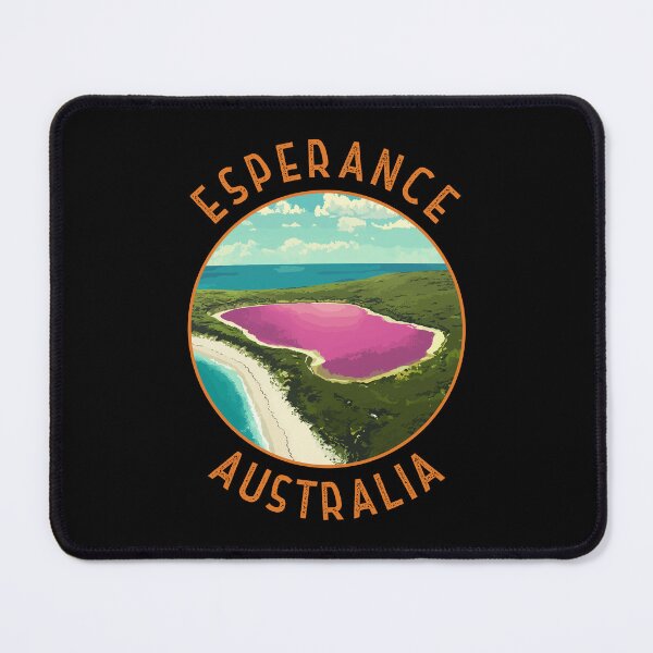 Item preview, Esperance Australia Lake Hillier Retro Distressed Circle designed and sold by KrisSidDesigns.