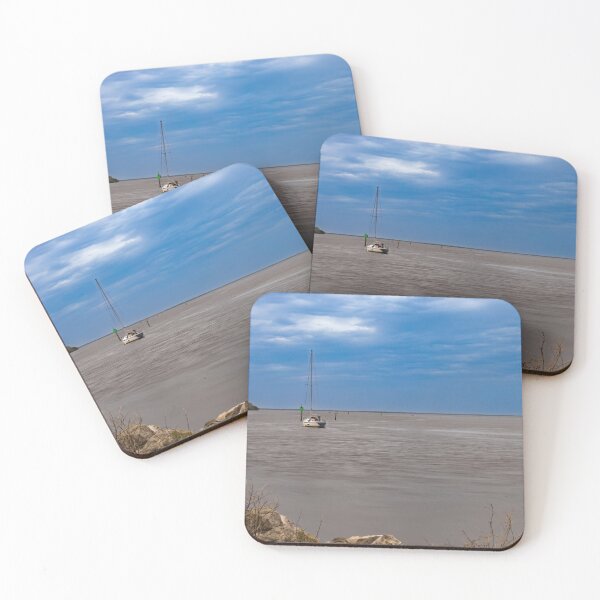 Item preview, The boat sits around the channel markers at the The Anclote River Park designed and sold by EyezWatchin.