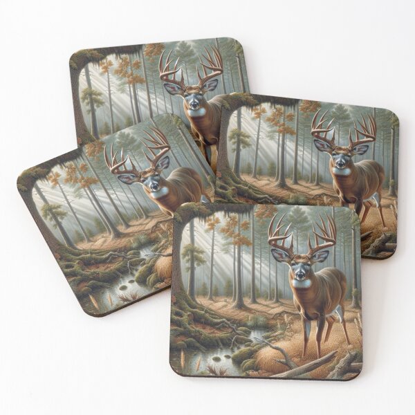 Item preview, Whitetail Deer Hunting, Trophy Buck in Forest designed and sold by LifeCrush.