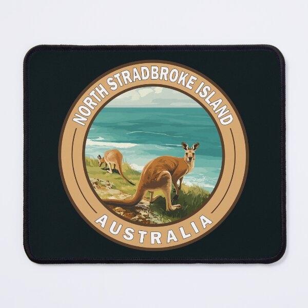 Item preview, North Stradbroke Island Travel Art Badge designed and sold by KrisSidDesigns.
