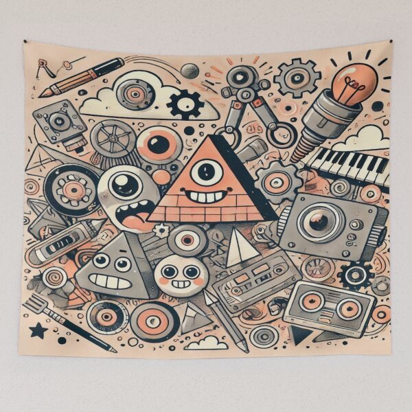 Item preview, Abstract Oddities Reloaded Premium Trendy Best Gift designed and sold by Imaginarium of Chaos falcon88 .
