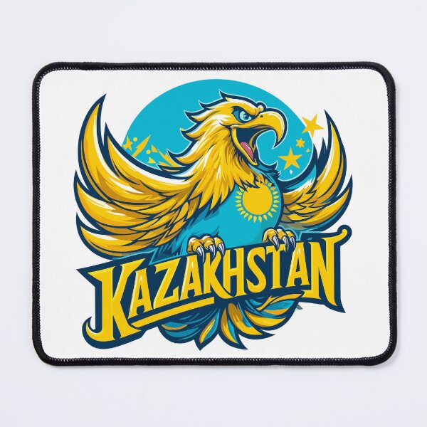 Item preview, Kazakhstan Eagle Sun Flag Banner Gift designed and sold by Pineapple-Tree.