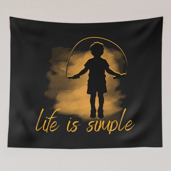 Item preview, boy jumping rope - joy of the inner child - life is simple designed and sold by Betinka.