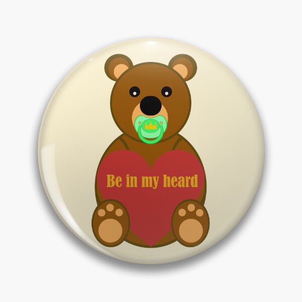 Item preview,  Valentines day Cute teddy bear baby agere pacifier designed and sold by mikistudio.