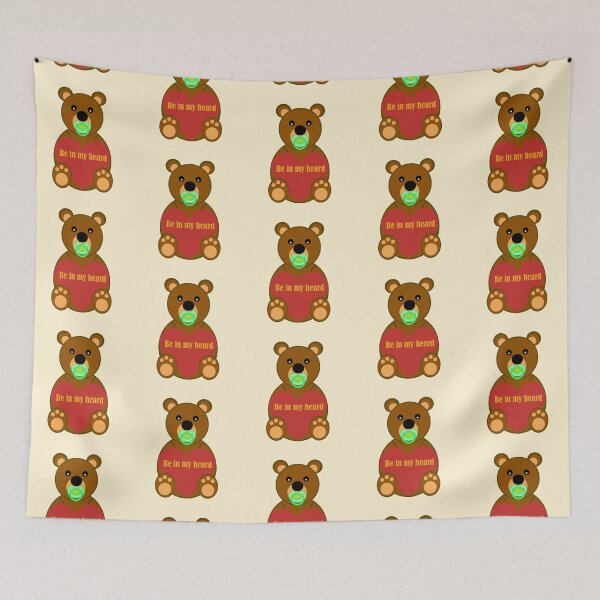 Item preview,  Valentines day Cute teddy bear baby agere pacifier designed and sold by mikistudio.