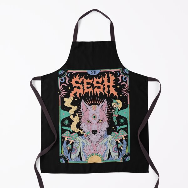 Item preview, Sesh Psychedelic Wolf Tarot Card designed and sold by Mystikos Art.