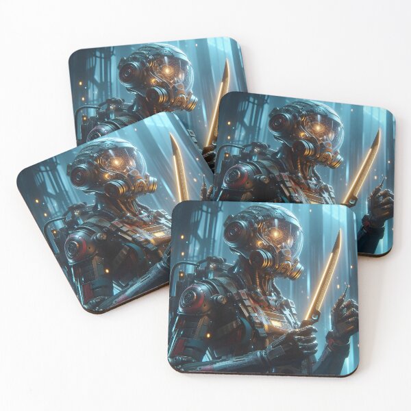 Item preview, Cyberpunk Robo Samurai designed and sold by GalleryBrisArt.
