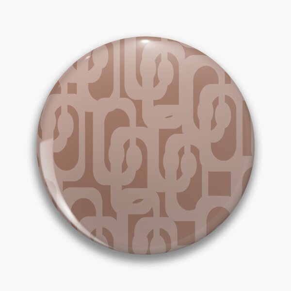 Item preview, Mid Century Modern Contemporary Loop Pattern in Double Mocha Brown designed and sold by kierkegaard.