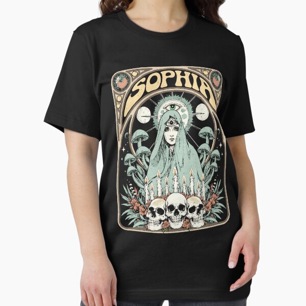 Item preview, Art Nouveau Mystic Mushroom Goddess Sophia  designed and sold by Mystikos Art.