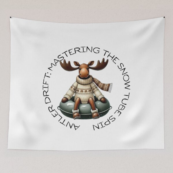 Item preview, Funny Winter Moose Designs – Unique Apparel & Gifts for Skiing, Snowboarding, and More designed and sold by MiszungART.