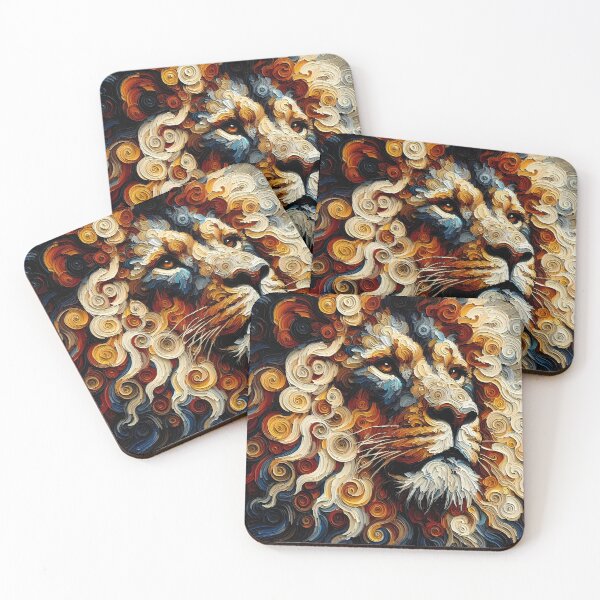 Item preview, The African Lion in Impasto  designed and sold by Shs-Kenya.