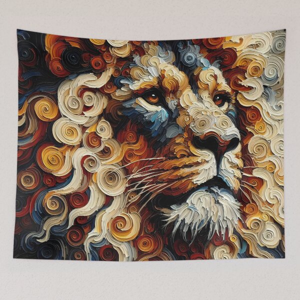 Item preview, The African Lion in Impasto  designed and sold by Shs-Kenya.