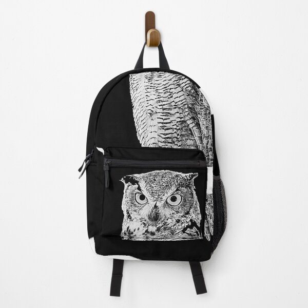 Item preview, Owl of the Crescent Moon - B&W designed and sold by deragland.