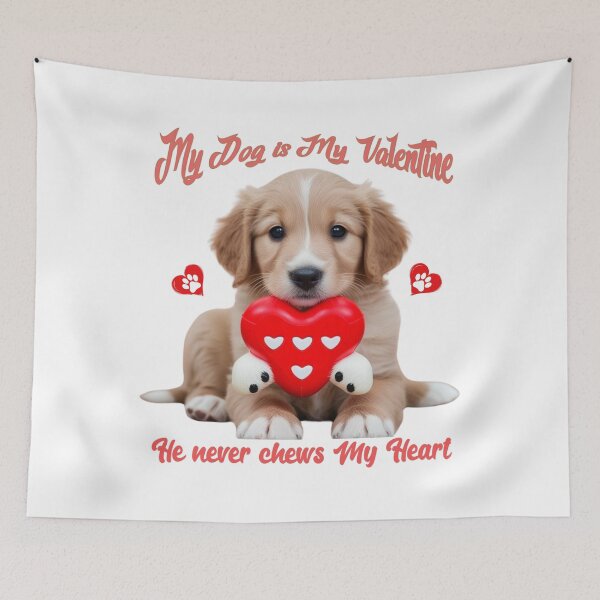 Item preview, My Dog is My Valentine designed and sold by mamolebo.