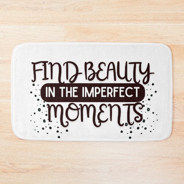 Item preview, Beauty in Imperfection – Inspirational Quote designed and sold by StickersOfficiel.