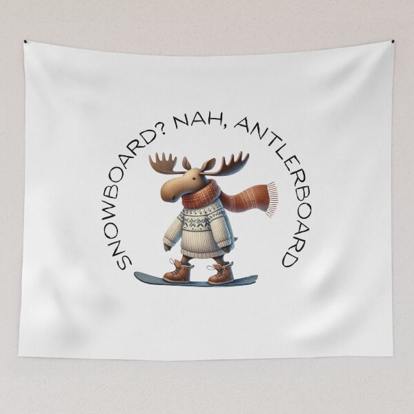 Item preview, Winter Moose Designs – Unique Apparel & Gifts for Skiing, Snowboarding, and More designed and sold by MiszungART.