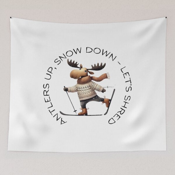 Item preview, Winter Moose Designs – Unique Apparel & Gifts for Skiing, Snowboarding, and More designed and sold by MiszungART.
