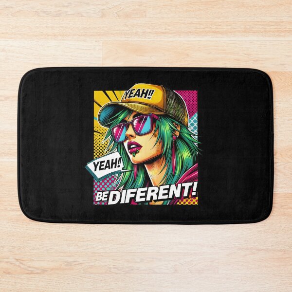 Item preview, be diferent Vibrant Pop Art Design - Cool and Trendy Graphic Illustration designed and sold by DrawHandArt.