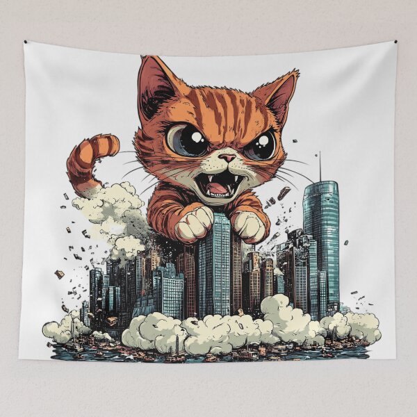 Item preview, Kittyzilla's Rampage designed and sold by NomadicDreamer.