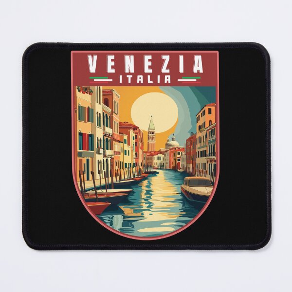 Item preview, Venezia in Veneto Italy Retro Travel Art Bagde designed and sold by MaateoDesign.