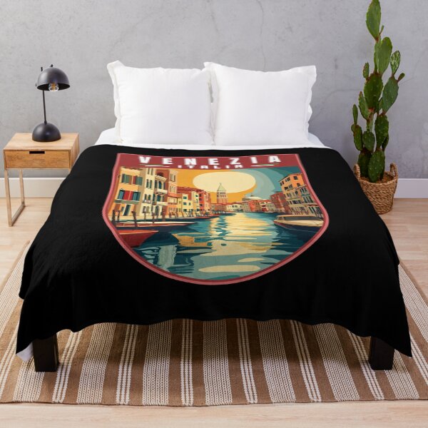 Item preview, Venezia in Veneto Italy Retro Travel Art Bagde designed and sold by MaateoDesign.