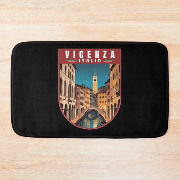 Item preview, Vicenza in Veneto Italy Retro Art Travel Bagde designed and sold by MaateoDesign.