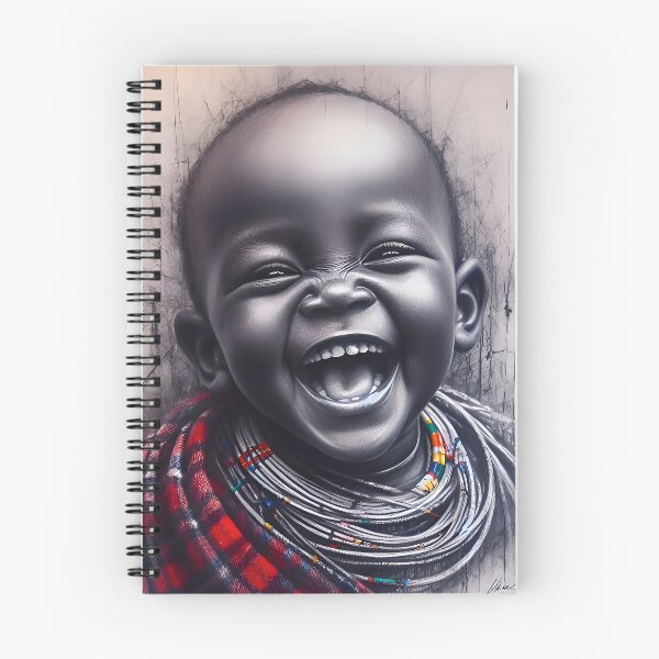 Item preview, A Happy Maasai Child art style by shs_kenya  designed and sold by Shs-Kenya.