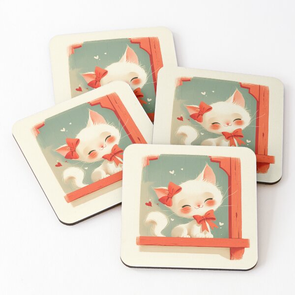 Item preview, Gato retro vintage de San Valentín designed and sold by MendaciousMina.