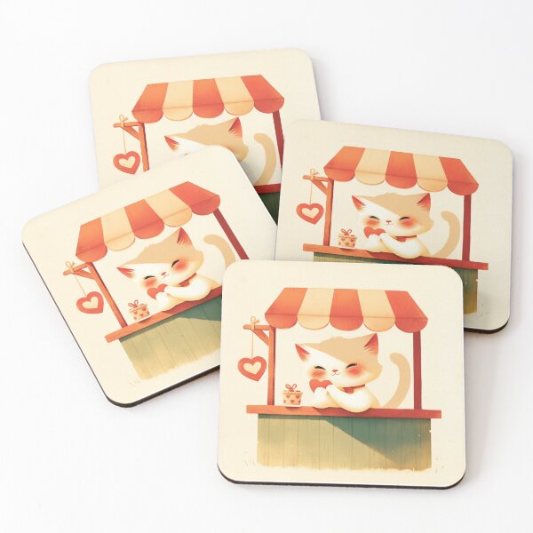 Item preview, Gato retro vintage de San Valentín designed and sold by MendaciousMina.