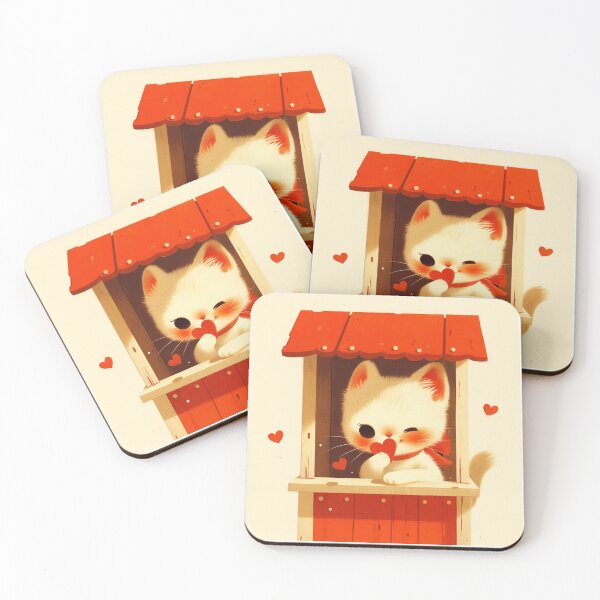 Item preview, Gato retro vintage de San Valentín designed and sold by MendaciousMina.