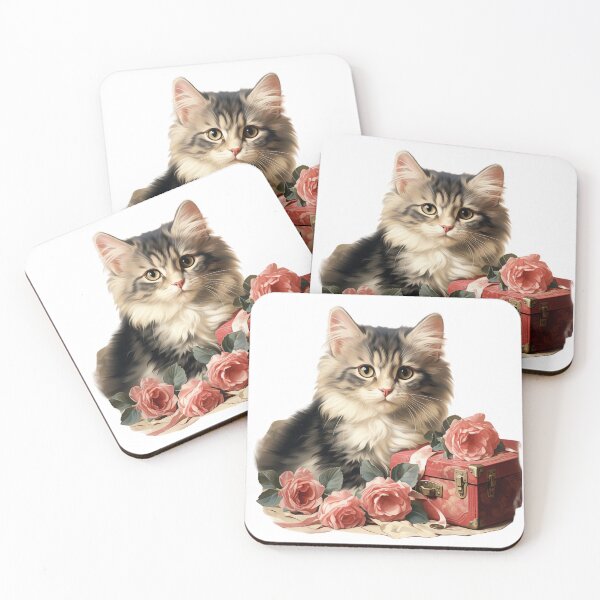 Item preview, Gato retro vintage de San Valentín designed and sold by MendaciousMina.