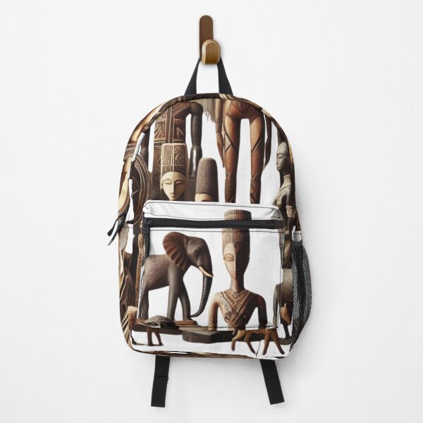 Item preview, Traditional African Art Sculptures – Intricate Wooden Carvings and Cultural Patterns designed and sold by RelaxMusic.
