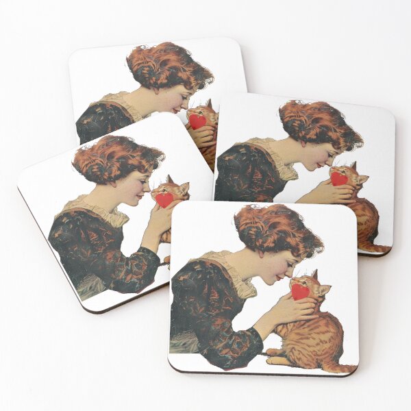 Item preview, Gato retro vintage de San Valentín designed and sold by MendaciousMina.
