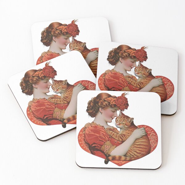 Item preview, Gato retro vintage de San Valentín designed and sold by MendaciousMina.