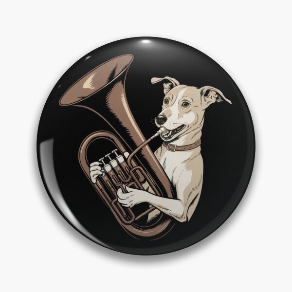 Item preview, Euphonium Dog Music Band Funny designed and sold by ladyindigital.