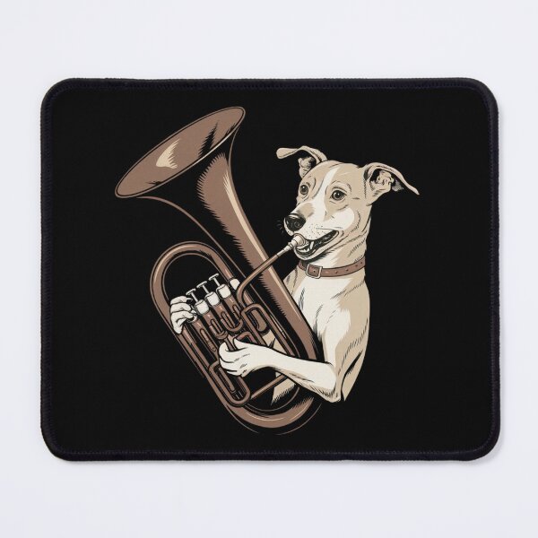 Item preview, Euphonium Dog Music Band Funny designed and sold by ladyindigital.