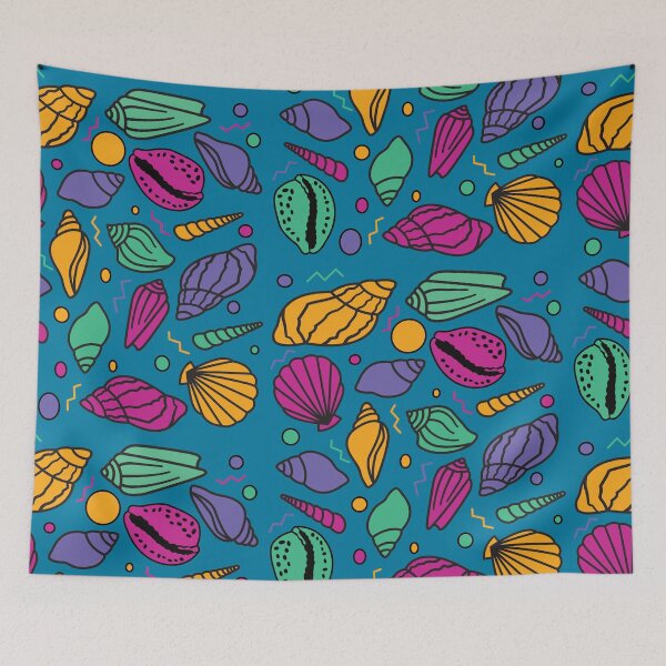 Item preview, 90s Style Sea Shells Pattern designed and sold by Smooth-Tee.