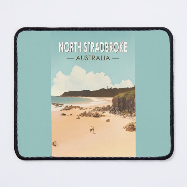 Item preview, North Stradbroke Island Australia Travel Art Vintage designed and sold by KrisSidDesigns.