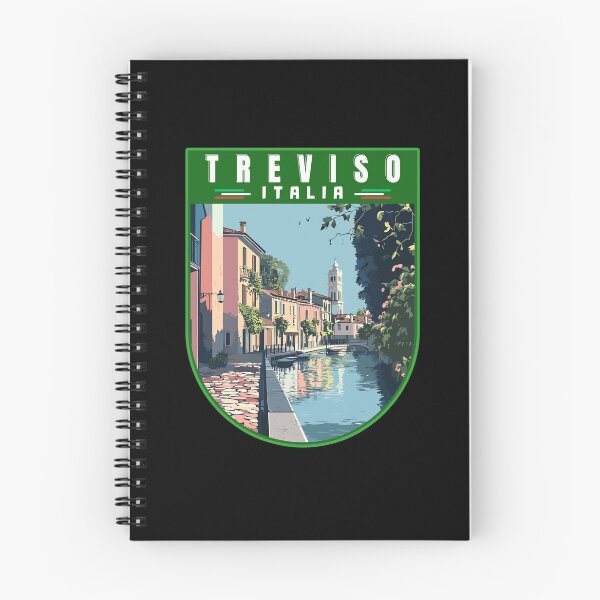 Item preview, Treviso in Veneto Italy Retro Travel Art Bagde designed and sold by MaateoDesign.