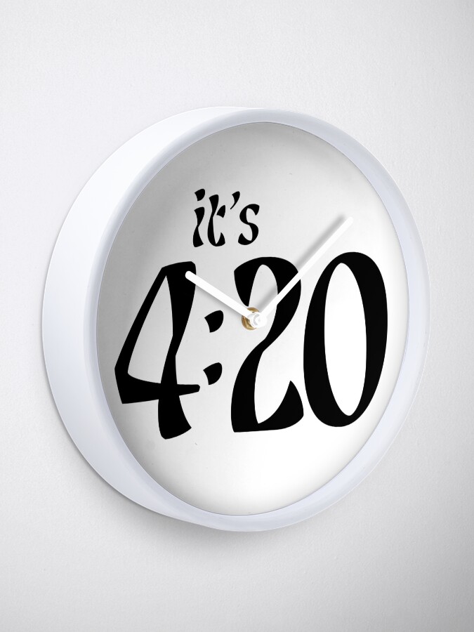 Thumbnail 1 of 4, Clock, it's 4:20 designed and sold by minnayoung.