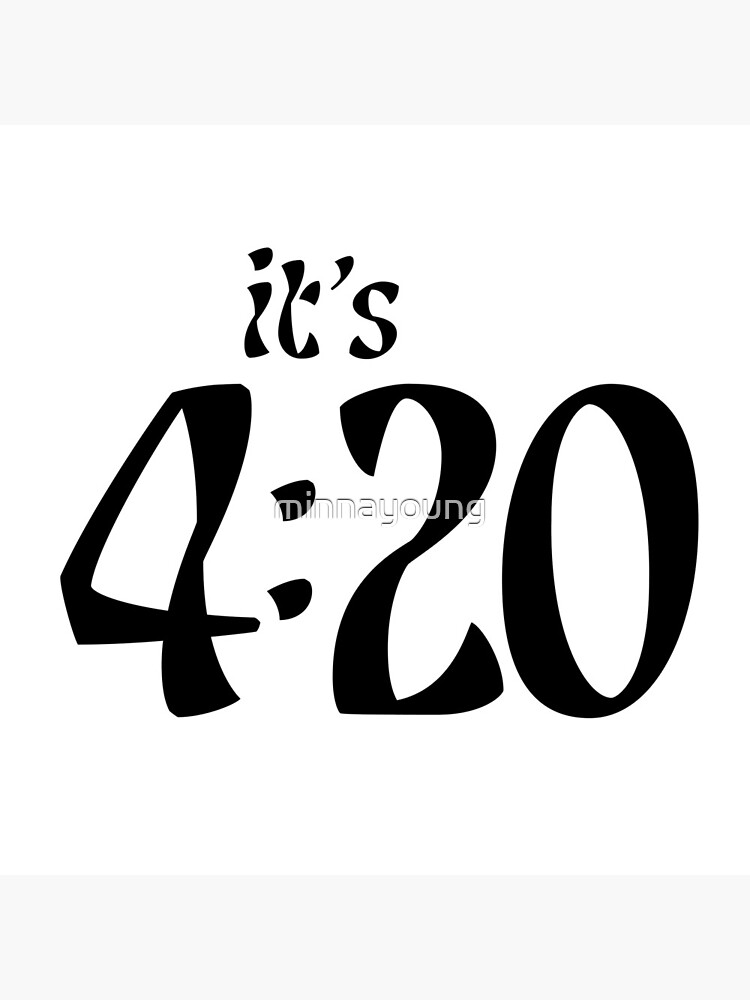 Thumbnail 4 of 4, Clock, it's 4:20 designed and sold by minnayoung.