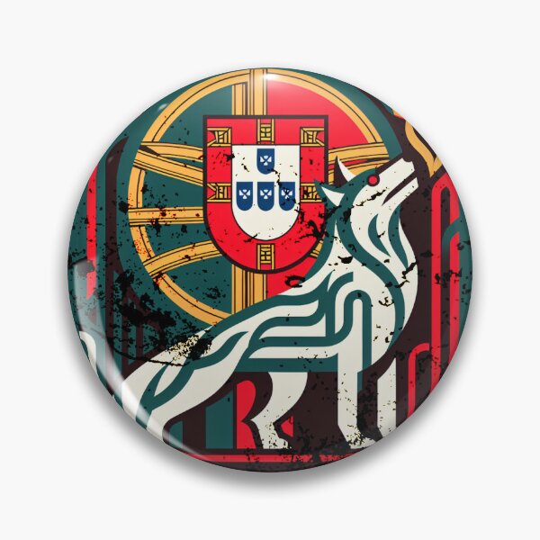 Item preview, Portuguese flag and Iberian wolf designed and sold by Kaigorshirts.