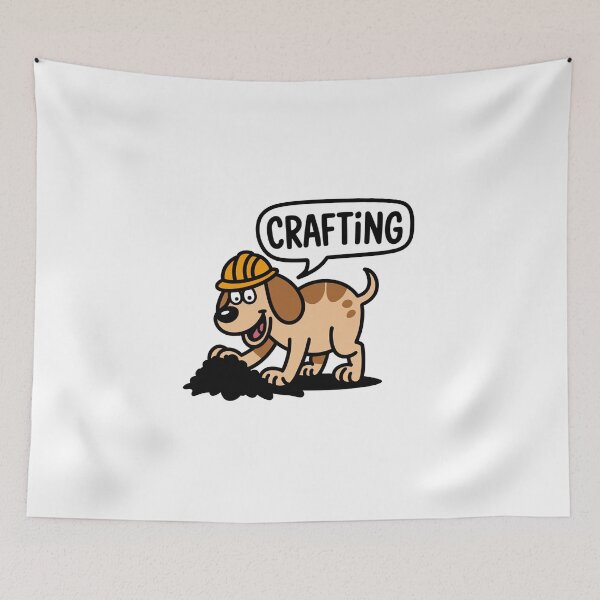 Item preview, Crafting in the Yard Dog designed and sold by MonkiFlipp.